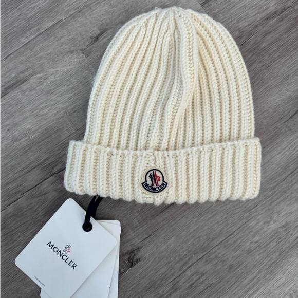 Moncler ribbed knit wool beanie - Picture 2 of 4